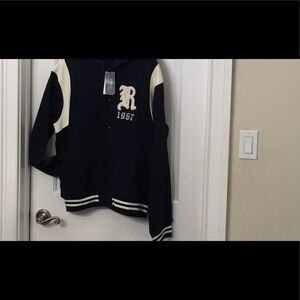 Polo Ralph Lauren size large snap front hooded jacket